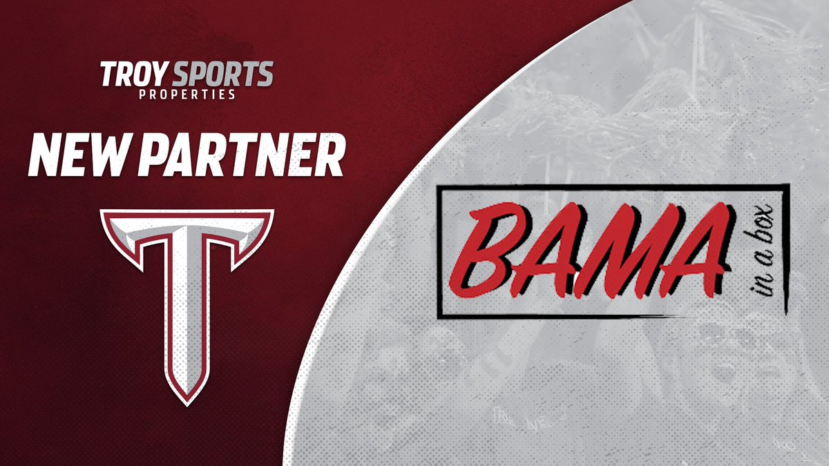 TroySportsProp's tweet photo. NEW PARTNER ALERT! We are proud to welcome Bama in a Box to the #OneTROY⚔️ family. This new monthly subscription service provides you with a shipment that is packed full of products all made in Alabama! Visit https://t.co/W915691RWX to learn more! https://t.co/ckBLqXtKTf