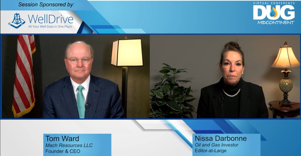 HartEnergyLive's tweet image. Tom Ward, the #shale pioneer who co-founded @Chesapeake and now runs Mach Resources,  encouraged the more the 2,100 #DUGMidcon registrants, to be creative with their ideas and pursue them even in a “time when there’s no capital." How? More from Ward: okt.to/zBvX74