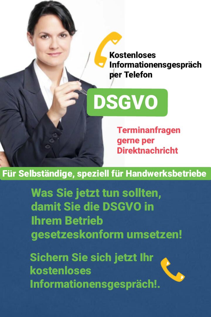 #DSGVO #Freelancer #kmu #goldeneshandwerk #handwerker #selbständige