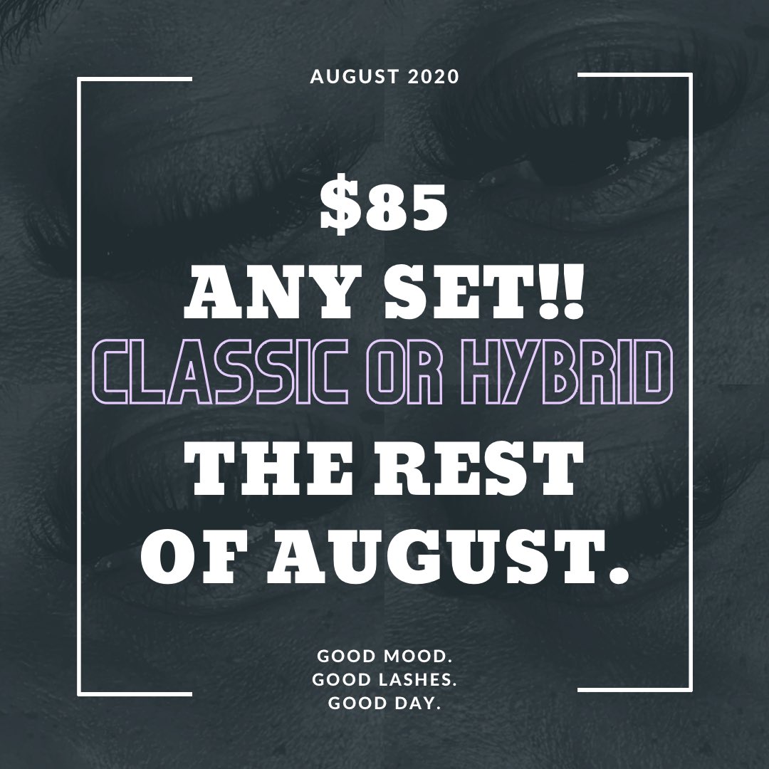 whosaskinggg's tweet photo. For The Rest Of August Ladies. Make Sure You Book Your Appointments Accordingy, This Is A LTO!!!! 🤪🤪
•
•
#MinkedByMe #MDLashTech #DCLashTech #VALashTech #WaxIsLife #MinkLashes #HybridLashes #VolumeLashes #Facials #JenaeAdore #EyebrowWax #EyebrowTint #Skincare #Beauty https://t.co/NtCMwembSR