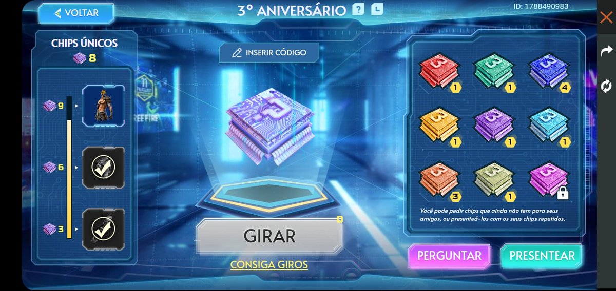 AzulejoDoFelipe's tweet photo. Galera que joga free fas falta só o chip rosa quem tive o chip rosa ali o último me da (chama pv aki no Twitter) https://t.co/ec3SJJKqKE