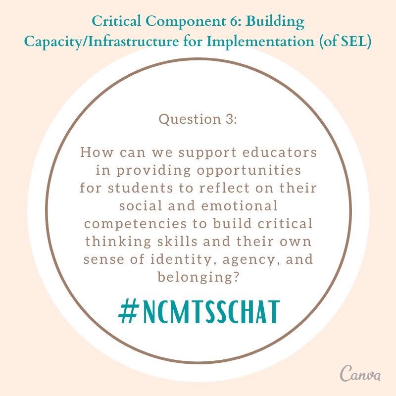 Q3 #ncmtsschat is all about how we can support educators to support students. 

We need to come together to share ideas that promote agency, belonging, and a sense of identity among our NC students.
