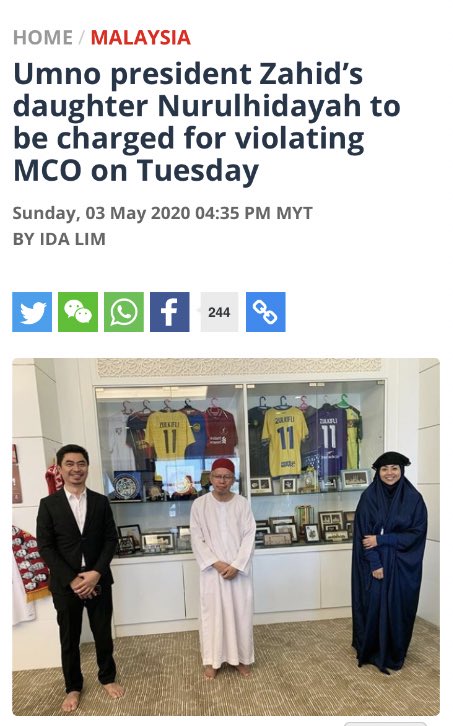 Nurul Zahid feat. Religious Affairs Minister, Datuk Seri Dr Zulkifli Al-Bakri, conducting non-essential meetings in violation of MCO.