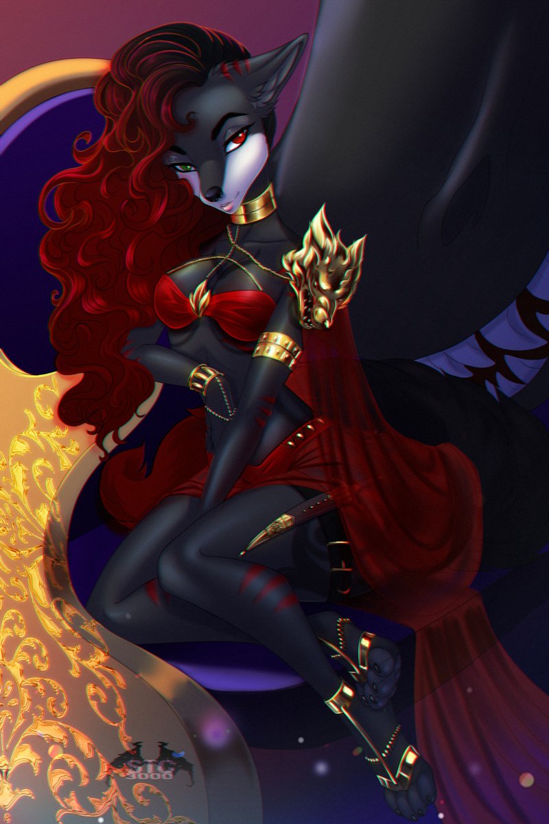 Stc3000Artist's tweet photo. #STC3000 #Gift #DigitalArt #Luna #Anthro #Furry https://t.co/Nc2I5rgk2f