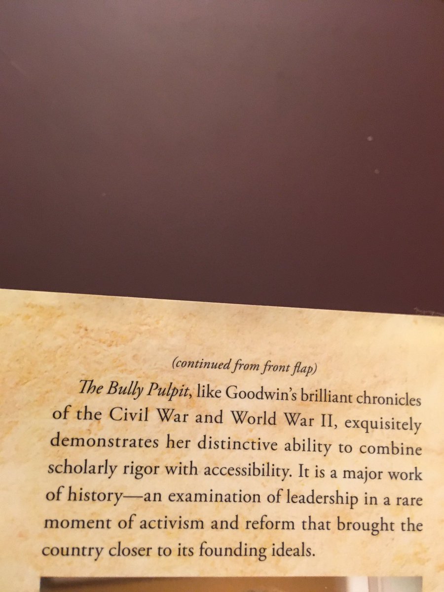 Suggestion for August 19 ... The Bully Pulpit: Theodore Roosevelt, William Howard Taft, and the Golden Age of Journalism (2013) by Doris Kearns Goodwin.