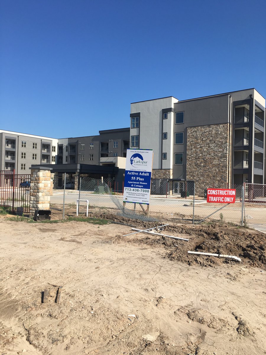 Seeing this amazing property on #WorksiteWednesday. Beautiful spot in a beautiful city. #ActiveAdultLiving #55PlusLiving #PearlandTexas