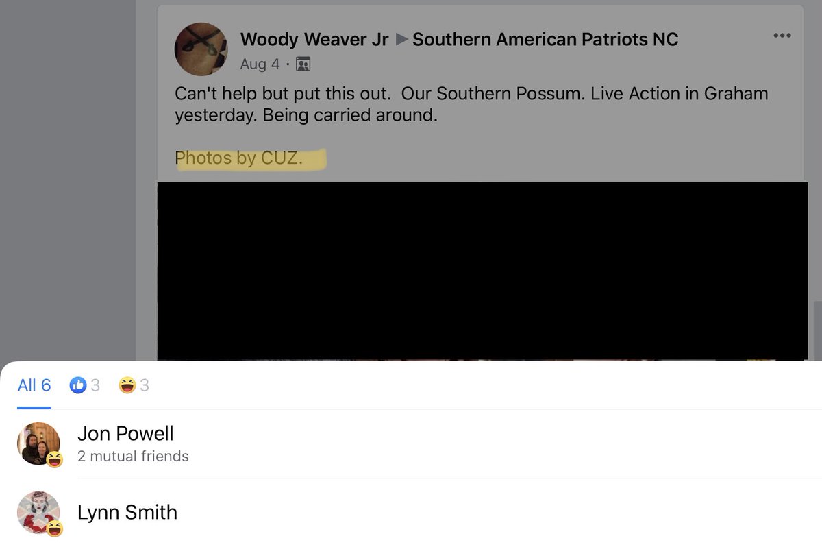 7/ Woody credits "Cuz" for this graphic. Note the LoS belt buckle.Woody frequently refers to Sparks/Smith as "Cuz" or "Cusin". Lynn Smith also refers to herself in the 3rd person: "cuzin". (Note: Tracey Sparks worked at Cuzz's Tavern.)