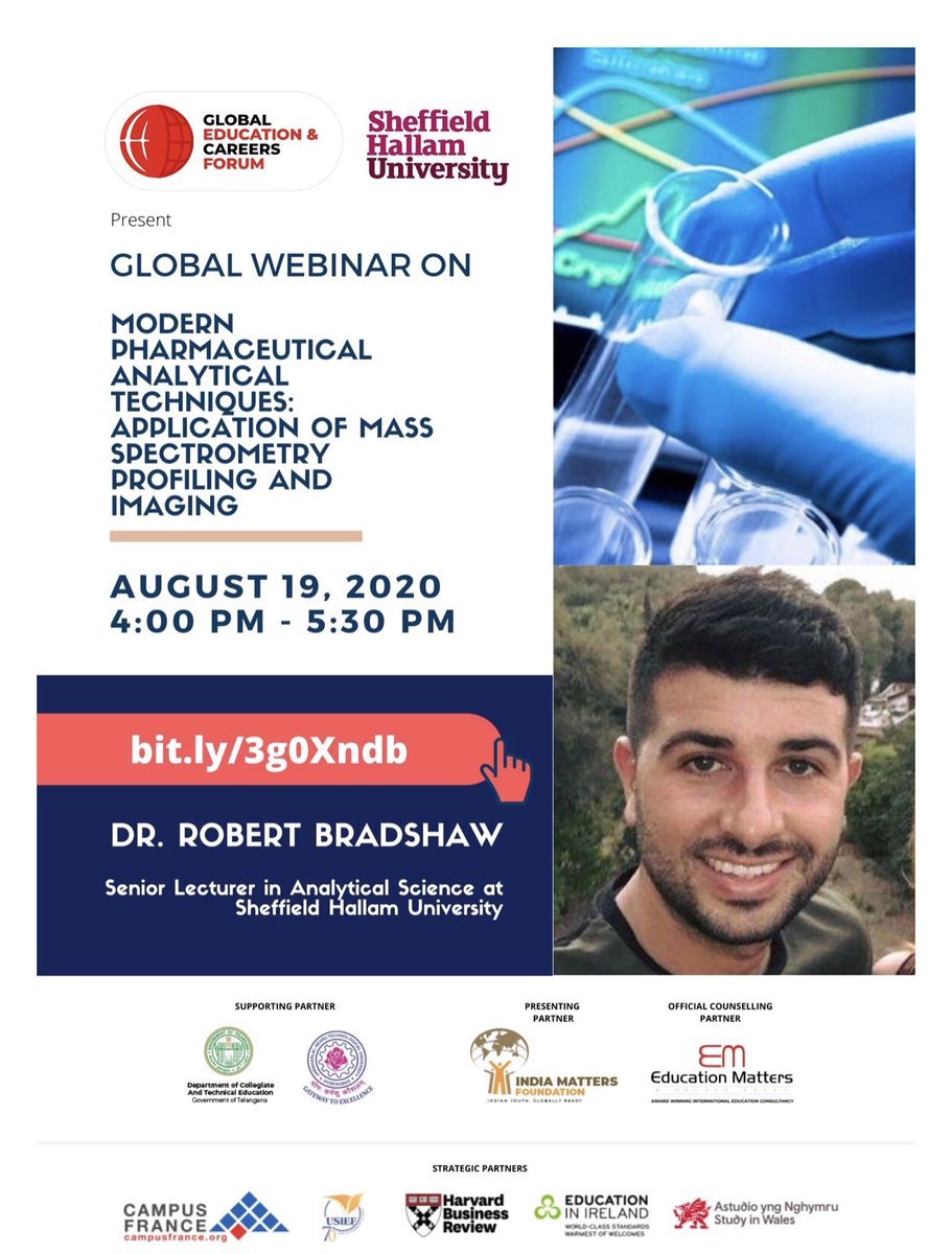 Robert Bradshaw (@robertobrads23) on Twitter photo Enjoyed speaking at the Global Education & Careers Forum via zoom earlier today (~250 attendees). I presented some of the fantastic research coming out of the <a href="/BMRC_News/">BMRC News</a> on the Application of Mass Spectrometry Profiling and Imaging, with focus on Pharmaceuticals <a href="/sheffhallamuni/">Sheffield Hallam University</a> Enjoyed speaking at the Global Education & Careers Forum via zoom earlier today (~250 attendees). I presented some of the fantastic research coming out of the <a href="/BMRC_News/">BMRC News</a> on the Application of Mass Spectrometry Profiling and Imaging, with focus on Pharmaceuticals <a href="/sheffhallamuni/">Sheffield Hallam University</a>