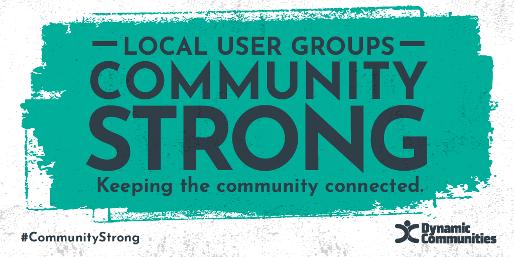 Building connections can be hard, but being a part of the #Community makes it easy-attend a #LocalUG meeting, watch products webinars, collaborate on projects, or connect w/ your network on web meetings &amp; social channels. Share how you are keeping #CommunityStrong! #LocalUGLeader