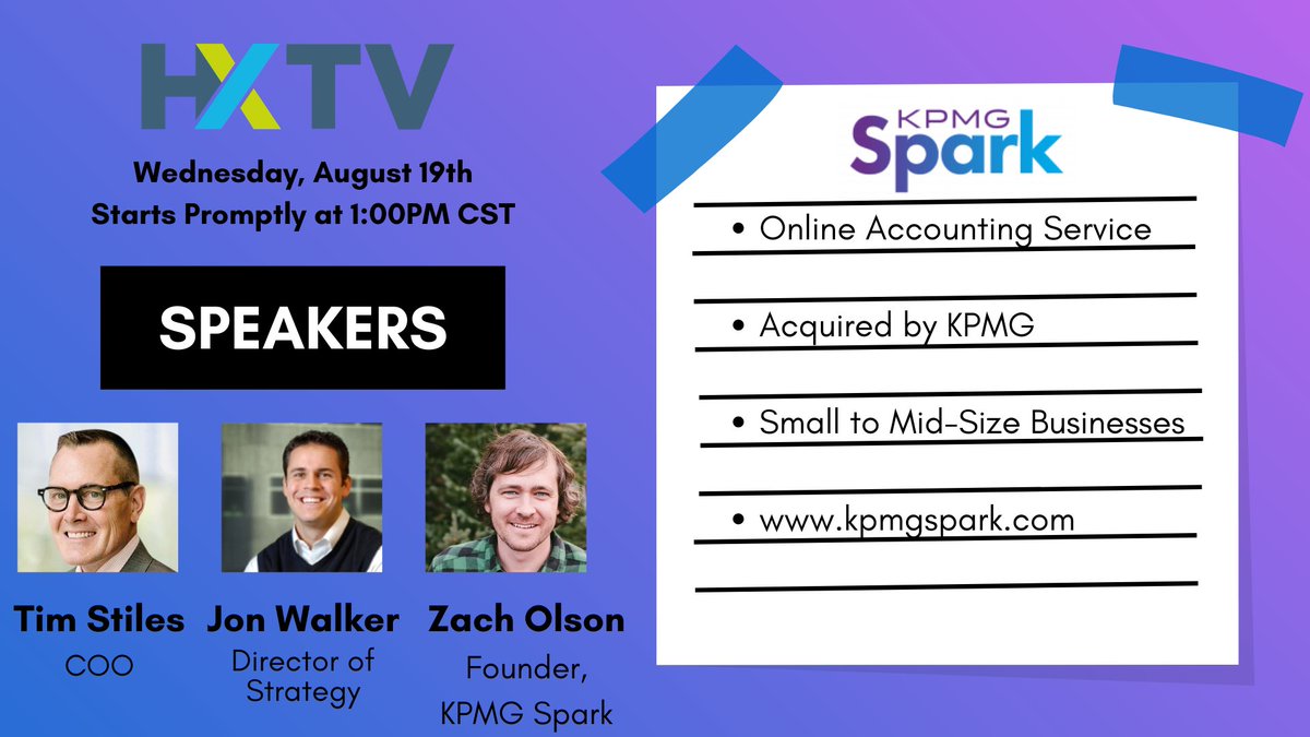 HouEX's tweet photo. This afternoon, from 1-2pm CT, is our next #HXTV #HouTech talk featuring @kpmgspark! Don't miss out!
Register: https://t.co/EAg6NJlq7C
#Houston #investors #seed #funding #startups #founders https://t.co/lxTQlsMArH