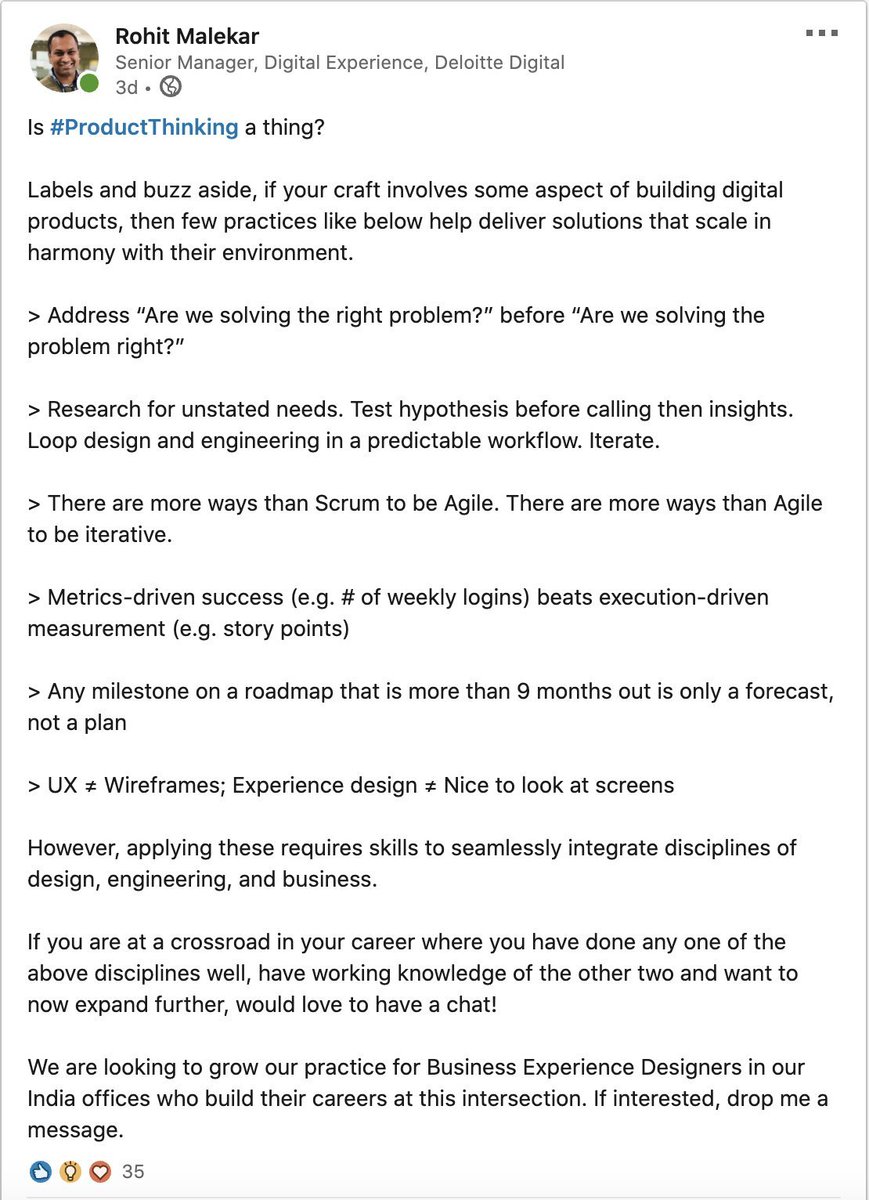  @RohitMalekar is hiring for a roles described below..