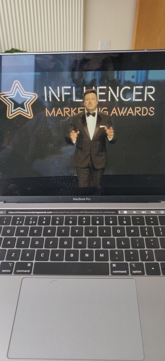 I had a great time judging the fantastic entries for the Influencer Marketing Awards 2020 and of course thought back in January that I would be suited up for the ceremony. Instead I'm enjoying the virtual ceremony #ima20