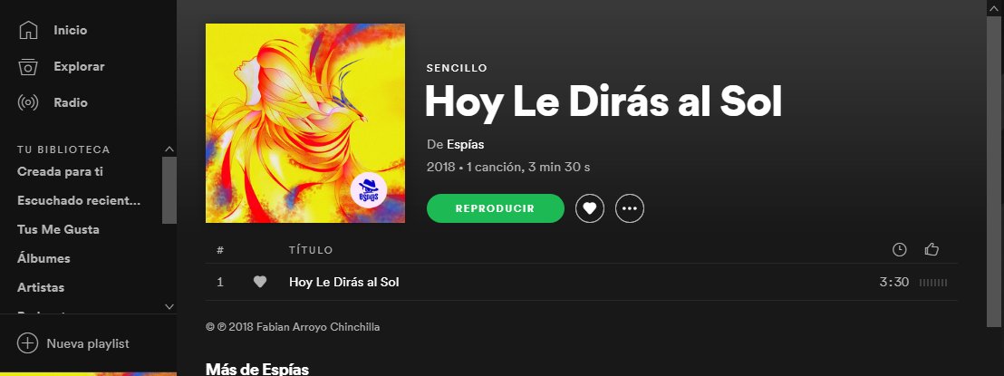 BANDAESPIAS's tweet photo. #bandaespías #hoyledirásalsol #QuedateEnCasa #volveremos #apoyolocal #musicaoriginal #fusionlatina
Escúchanos en #Spotify y el canal de #YouTube 
👉👉https://t.co/u5berPaomr https://t.co/jljiqHPdaa