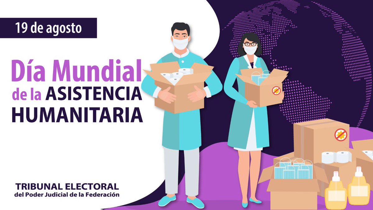 Hoy, #DíaMundialHumanitario, extiendo un gran reconocimiento a quienes han colaborado en la atención de los miles de afectados por el #COVID.

Hagamos conciencia de la importancia de esta actividad, y rindamos homenaje al personal que ha estado en esta lucha.