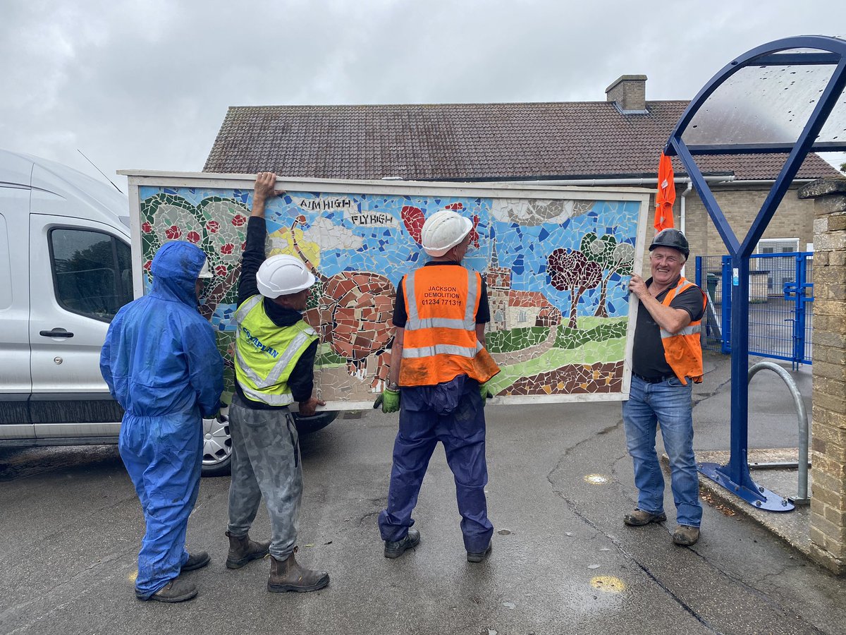 Peter McDonald (@bizmcd) on Twitter photo Well done demolition team for protecting the ‘Aim High Fly High’ Mosaic <a href="/Duxford_School/">Duxford School</a> <a href="/DuxfordCambs/">Duxford Village</a> <a href="/CambridgeIndy/">Cambridge Independent</a> <a href="/SouthCambs/">South Cambridgeshire District Council</a> <a href="/Cambslive/">Cambridgeshire Live</a> <a href="/CambsCC/">Cambridgeshire County Council</a> <a href="/BBCCambs/">BBC Cambridgeshire</a> Well done demolition team for protecting the ‘Aim High Fly High’ Mosaic <a href="/Duxford_School/">Duxford School</a> <a href="/DuxfordCambs/">Duxford Village</a> <a href="/CambridgeIndy/">Cambridge Independent</a> <a href="/SouthCambs/">South Cambridgeshire District Council</a> <a href="/Cambslive/">Cambridgeshire Live</a> <a href="/CambsCC/">Cambridgeshire County Council</a> <a href="/BBCCambs/">BBC Cambridgeshire</a>