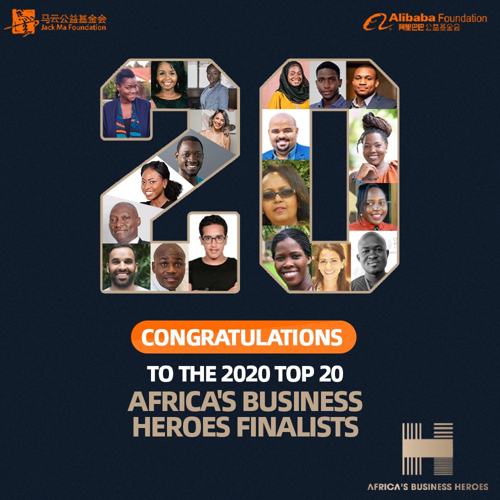 Congrats to the top 20 Africa's Business Heroes finalists! Selected from 22k+ applications across all 54 African countries, these entrepreneurs are from 14 countries & 11 industries, and more than 50% are women. I can’t wait to meet them! bit.ly/2Ftg4Zt @africa_heroes