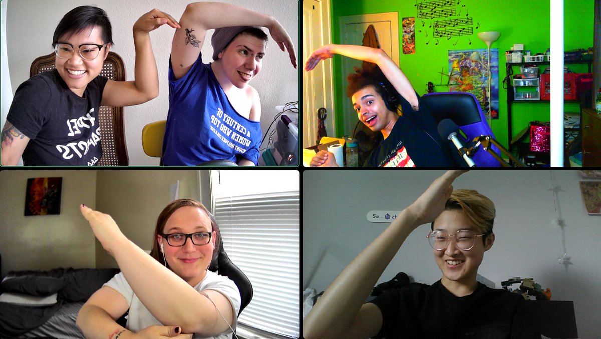 <a href="/lotevenstar/">Lotevenstar</a> <a href="/Saldamandar/">Joel Salda ➡️ Unpub</a> @DTyrants <a href="/HowINerd/">👾𝑯𝒐𝒘 𝑰 𝑵𝒆𝒓𝒅👾</a> <a href="/Lionhead_Gaming/">The Lion</a> <a href="/NerdLeagueGamer/">Nerd League Gaming</a> <a href="/Wesuckpod/">🚀We Suck At D&D🚀</a> Thanks so much for the tag, Ty! For folks just meeting us, we’re an all-trans (!!), POC-led #ttrpg livestream set in a noncolonial, antiorientalist world. 💕

Ep. 5 of our main campaign drops THIS SATURDAY 8/22 at 3pm twitch.tv/transplanarRPG! For a RECAP: bit.ly/TransRecap.