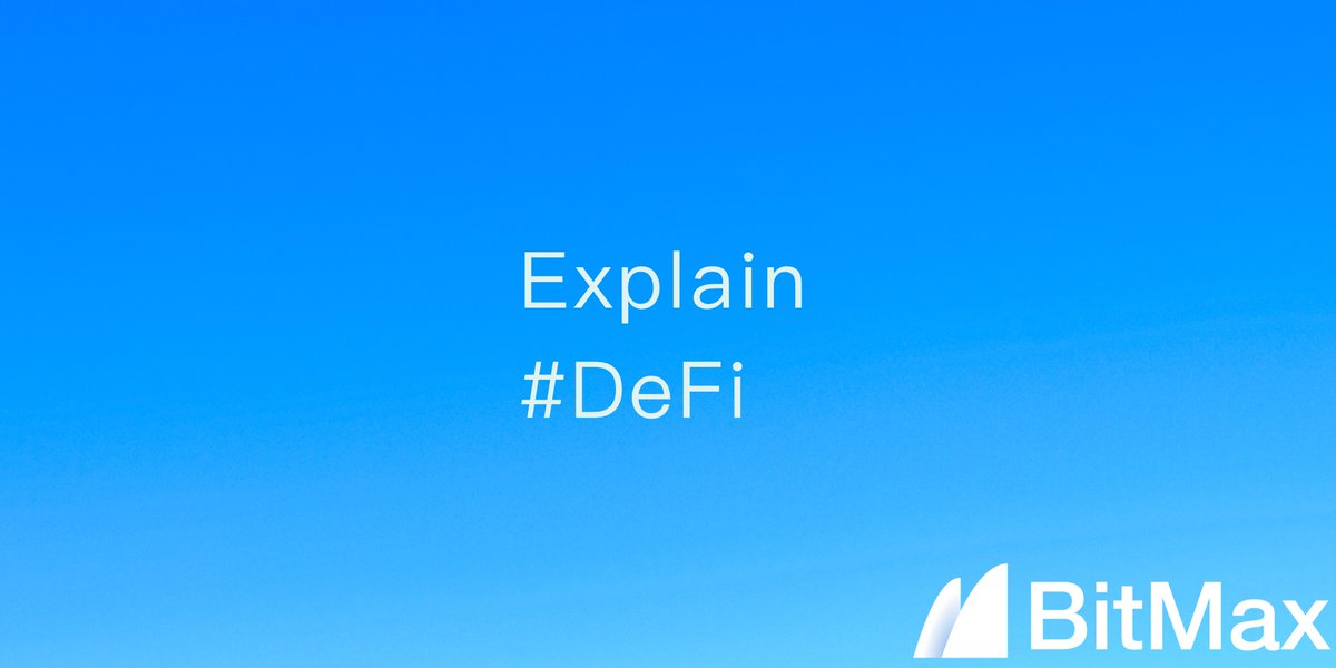 AscendEX_'s tweet image. Can YOU explain #DeFi in the simplest way possible within 3 sentences? We will like and retweet the best explanation!

#BitMaxListing #wenBitMax #blockchain #Crypto #cryptocurrency #cryptotrading #crypto2020 #cryptocurrencies #DeFiSeason #defintech #BitMax #tokens #altcoins