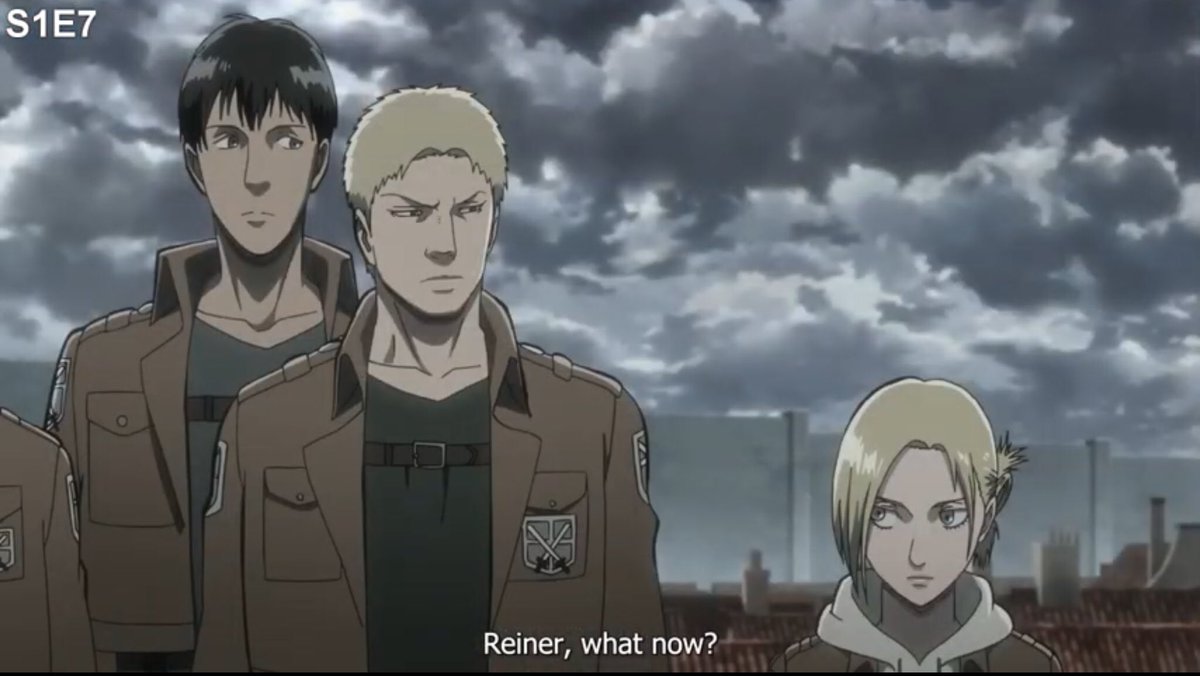 Ever since the first few eps in s1, there were already a lot of hints of the warrior trio (annie, reiner and bertholdt)