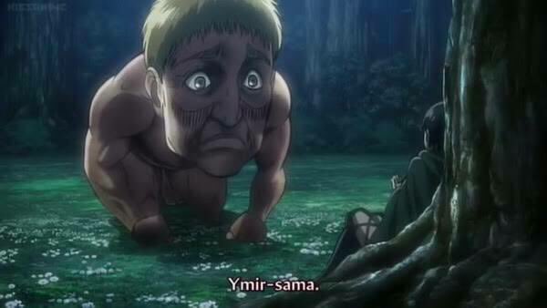 In the OVA (Ilse’s Notebook), there was a titan who talked and called ilse “ymir-sama” which actually looked like one of ymir’s followers from back then. It was also a hint about the titans’ true nature.