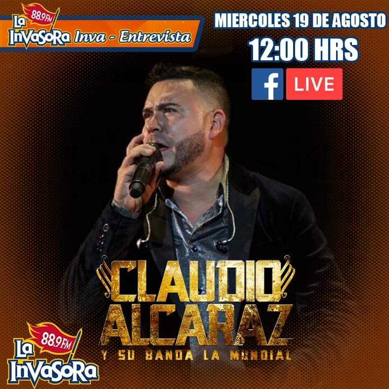 IndomablesDCA's tweet photo. No te pierdas la entrevista de @ClaudioAlcaraz a traves de 
La Invasora 88.9 FM 

📅⏰Hoy a la 12:00 Hora  CENTRO 

A través de un #FacebookLive

#ClaudioAlcaraz 
#SeguirlosEsTuDecisión https://t.co/JMJHMuQ4z1