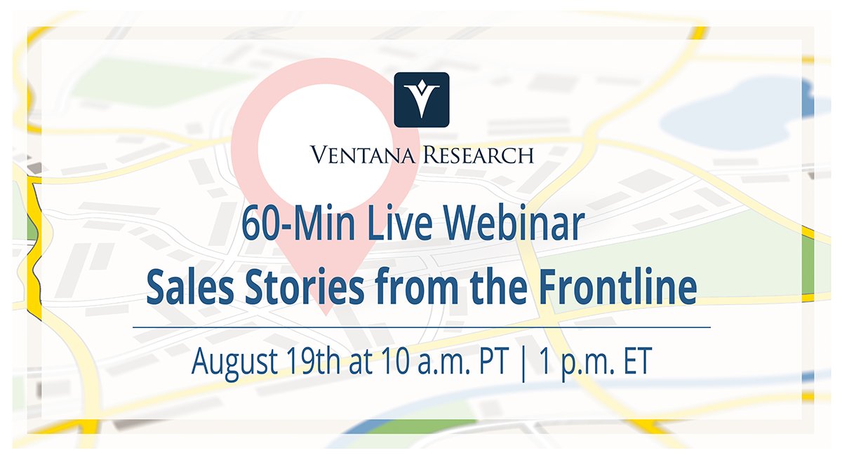SalesCloud's tweet image. [WEBINAR TODAY] Location Intelligence for the Agile Sales Organization

Join us at 10am PT to learn the:
- Lessons learned from the frontline of sales
- Best practices on applying #SalesforceMaps in #sales organizations
-Plus more!

Register now: ventanaresearch.com/webinar/sales-…