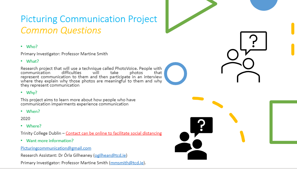 Picturing Communication TCD tweet media