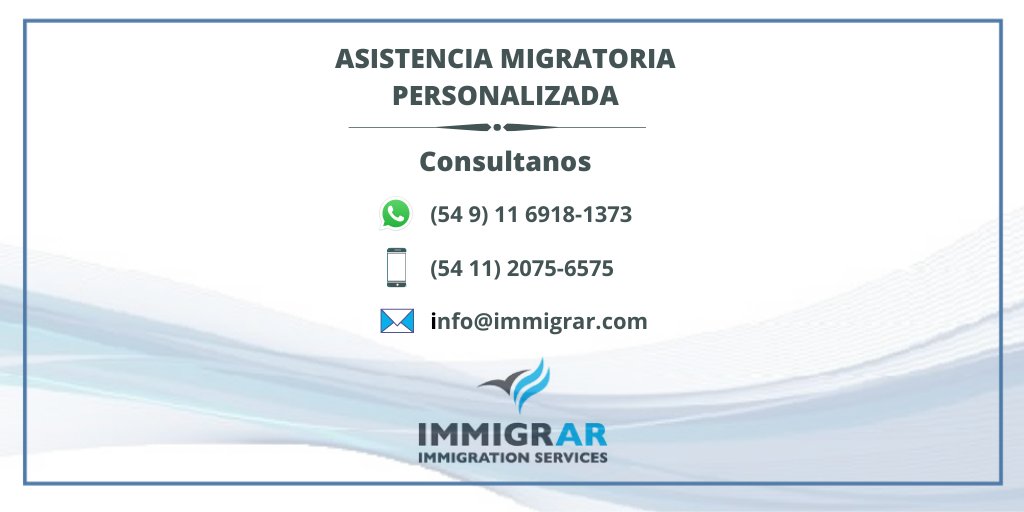 IMMIGRAR's tweet photo. El servicio personalizado a nuestros clientes en los procesos migratorios es nuestro compromiso. Esperamos tu consulta 11 2075-6575 / 11 6918-1373 info@immigrar.com 

#IMMIGRAR #RADEX #RESIDENCIAARGENTINA #RENURE https://t.co/vR02FA2Z9X