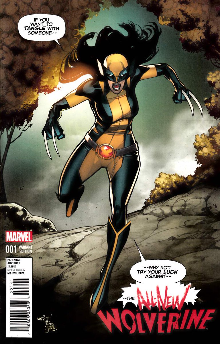 Frankie is Laura Kinney aka Wolverine aka X-23The newcomer who came in and nailed it. Unjustly sits in the shadow of what had come before. No-nonsense, tough-as-nails brunettes who you absolutely would not want to oppose one-on-one.