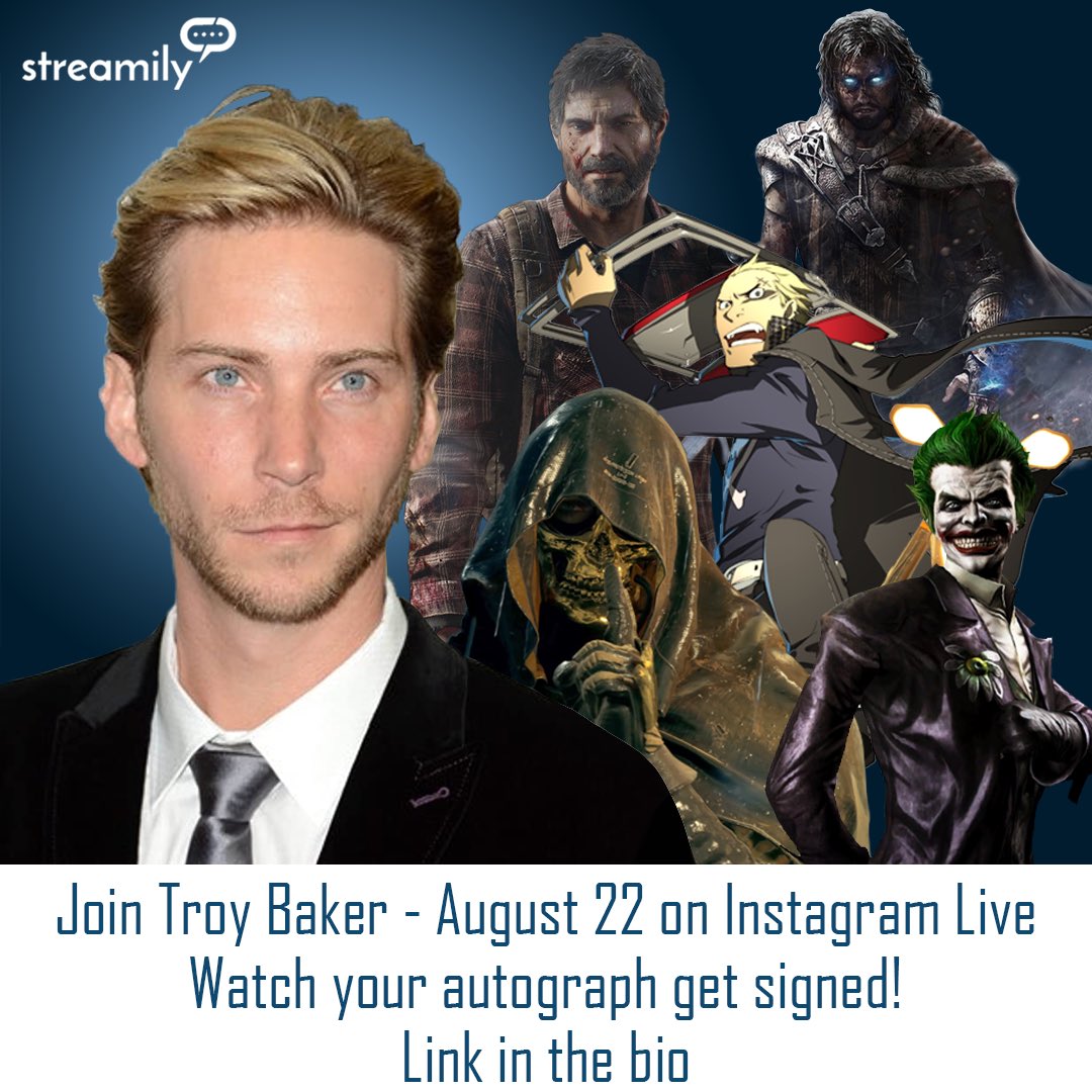 Troy Baker - Save the date, fam. It's on!!! This Saturday August