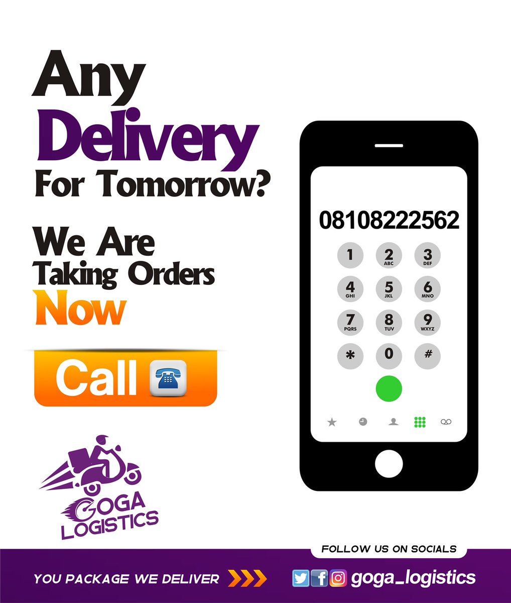 GogaLogistics's tweet photo. What’s your delivery location tomorrow??
Time is money. We save you both!!
Just a call and we will be at your doorstep.
———————————————-
Remember you earn up to 15% of every referral this week. Come on board and earn with @goga_logistics 🥰🤝 https://t.co/tA07EuESKW