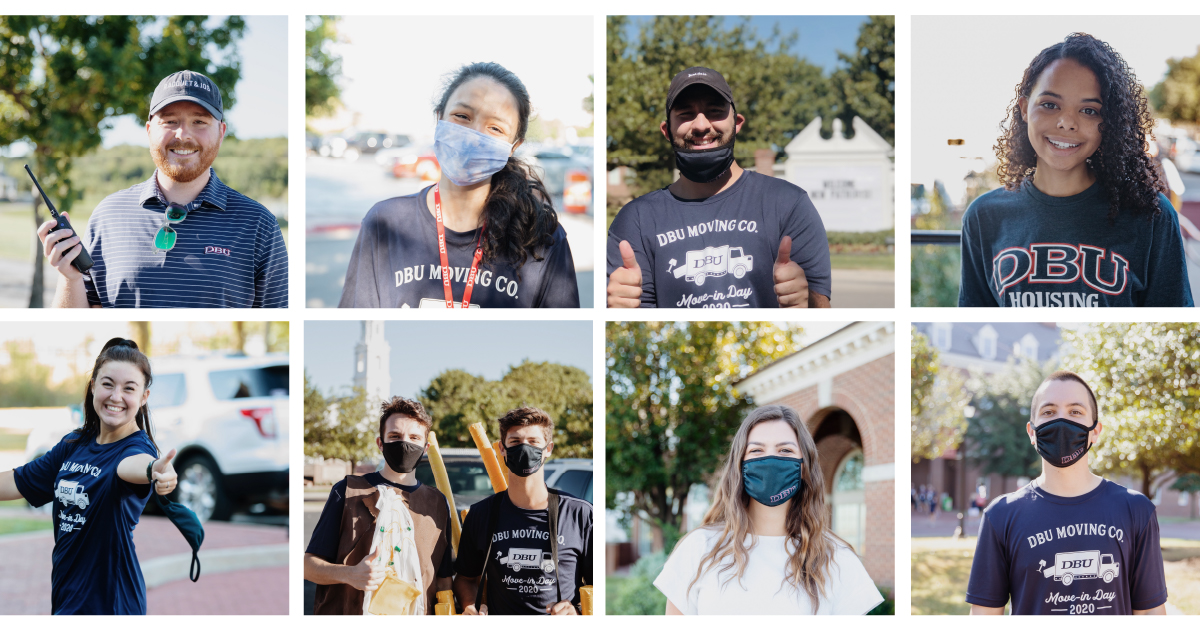 DBUPatriots's tweet photo. It's Move-In day and our DBU Family is pumped to have Pats on campus again! Meet some of our SWAT and Move-In team members here: https://t.co/4Qv2A06vzE #DBUisHome https://t.co/Qgv3jgQ7vX
