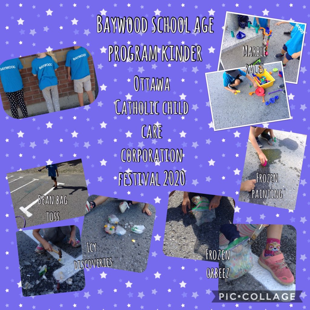 BaywoodSAP's tweet photo. Our annual Ottawa Catholic Child Care Festival for 2020 looked a little different this year but we still managed to have a fun filled day with lots of "kool" activities ! 
#kooltobekind #festival2020 #OCCCC https://t.co/GqzeRAy2lv