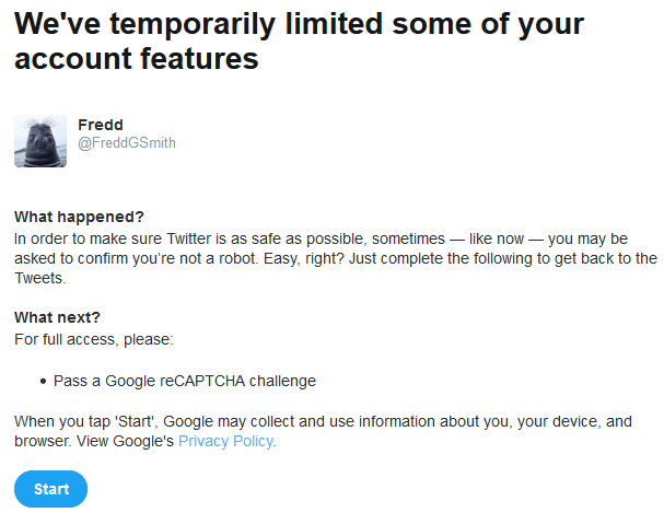 FreddGSmith's tweet photo. @TwitterSupport Why is this happening everyday now? https://t.co/9B1gduqK3i