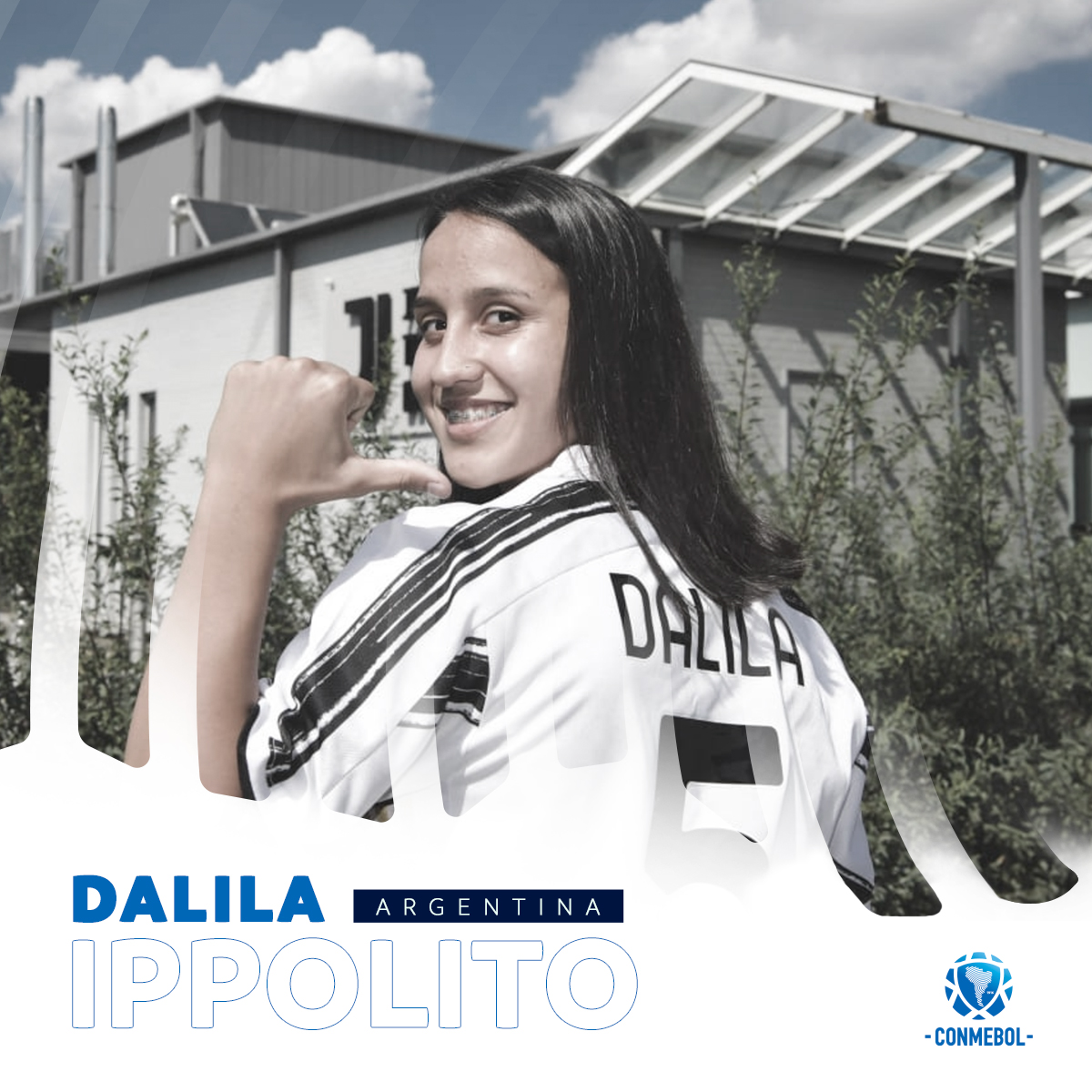 CONMEBOL's tweet photo. Con 18 años ya lleva todo el talento sudamericano en su ADN 🧬 y ahora debutará en el viejo continente con los colores de @juventusfcwomen.

¡Felicitaciones @DaliIppolito! 🇦🇷 https://t.co/9qxWqniTJd