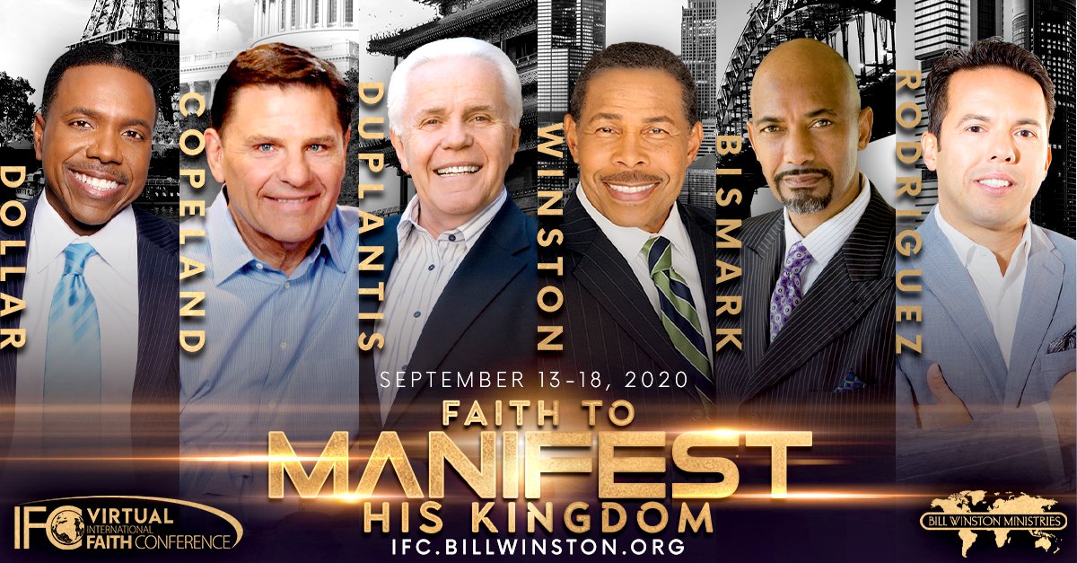 This year’s Virtual IFC, “Faith to Manifest His Kingdom,” is paramount to living a victorious life in this season. Register now and don't miss this dynamic time of impartation! ifc.billwinston.org #BWMIFC #ManifestHisKingdom