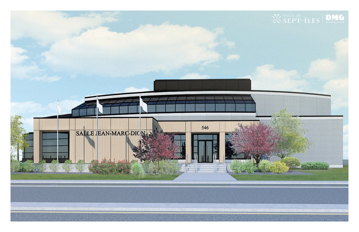 #Sallejmd : En plus de l'annonce de sa réouverture prochaine au public, dévoilement ce matin du nouveau «look» de la Salle de spectacle Jean-Marc-Dion, une fois les travaux en cours complétés (mars 2021).

#fierementculturelle #VilledeSeptIles