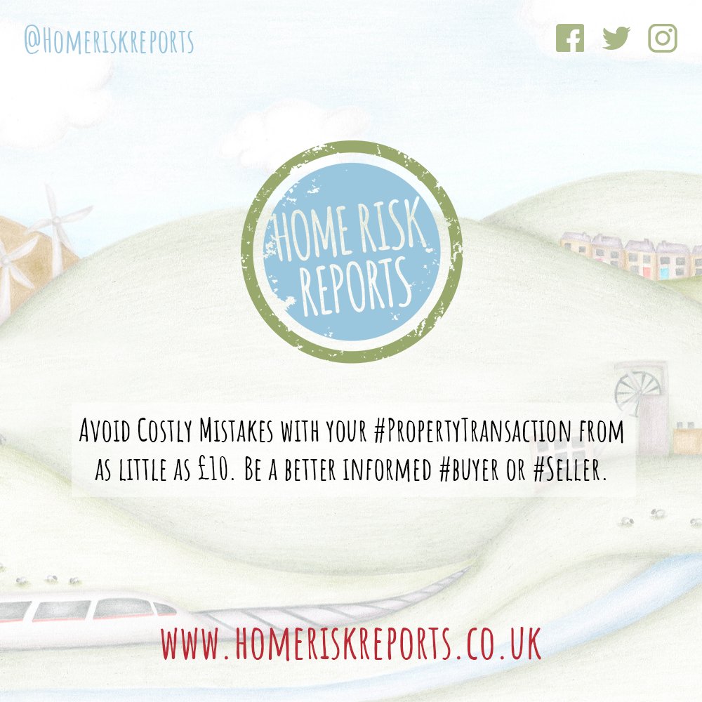 Once you’ve set your heart on a new home, avoid nasty surprises by investing as little as £10 in a report. This tells you more about the property &amp; the area before spending any money homeriskreports.co.uk/Reports #homeriskreports #homebuying #househunting