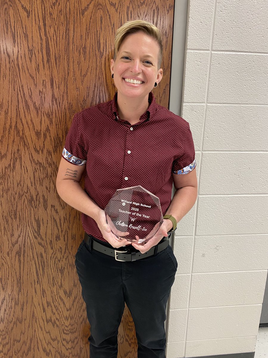 Today I was surprised to be honored, again, as Willard High School’s Teacher of the Year. It’s easy to be my best when my students are the best. Thank you <a href="/Willard_HS/">Willard High School</a> and <a href="/willardschools/">Willard Schools</a>. ❤️🏫✌️