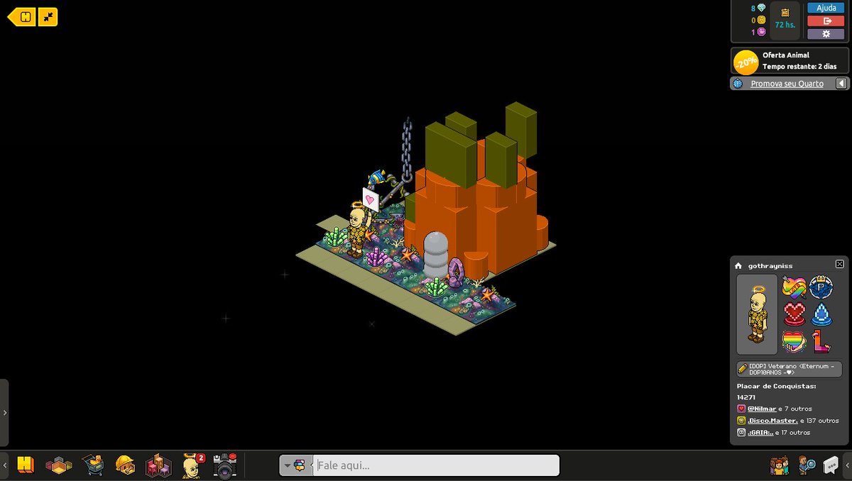 RVGKingJoker's tweet photo. #AbacaxiHabboColor, @HabboPTBR e @HabboColorFS.

Não tenho ca, só  consegui por 50 itens do gratis do ca, espero que gostem. tentei mais n tenho muitos mobis de agua, e um quarto 104 quadrados. porém coloquei buraco negro, pq se iria ficar feio, alias está feio ;-; espero goste. https://t.co/tm0mawO0U0