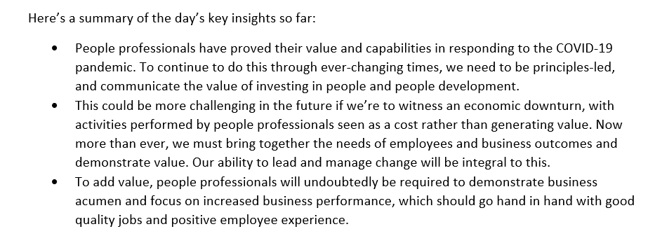 CIPD's tweet photo. In today's #Hackathon2030, we've been getting your insight and creative thinking to help outline the value you believe the people profession will create in 2030.
Join us for the final day tomorrow and have your say in shaping the future world of work. https://t.co/W184qeqxBW https://t.co/h88vSqf9VC