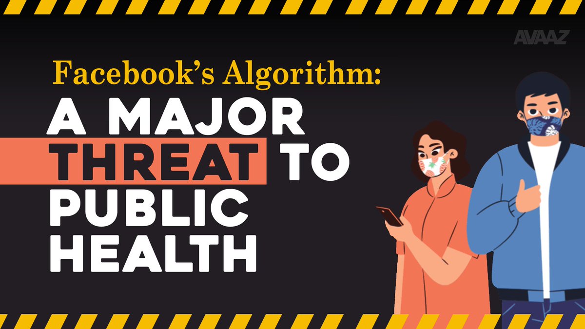 During  #Covid19,  @Facebook’s algorithm has become a major threat to public health. Our new report shows how, in the last year, it has helped networks spreading health misinformation get an estimated 3.8 billion views. (thread) #StopTheInfodemic https://secure.avaaz.org/campaign/en/facebook_threat_health/