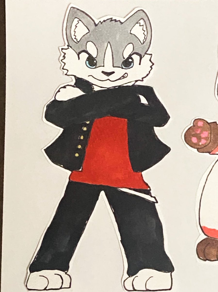 Studio1nujiro's tweet photo. パンフ掲載わんころ🐶
衣類系描きたいって思って真っ先に目についたので😙😙
#TDOS4 https://t.co/7mWApUWwJR