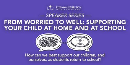 OCDSB's tweet photo. How can we, as parents and educators, best support our children and ourselves as students return to school? Join us for our Speaker Series event on Aug 24 as Dr. Tranter discusses critical strategies to promote student and parent well-being. Learn more: https://t.co/D4ADZtrYqU https://t.co/V6wGSL8Avj