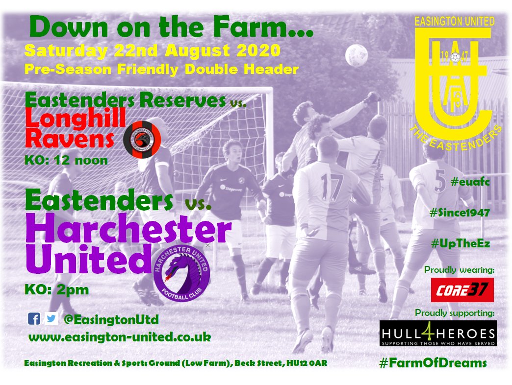 CLUB | 👀 There's a double-header at the #FarmOfDreams this Saturday... | #euafc ⚽️ #Since1947 🟢 #UpTheEz 🟡