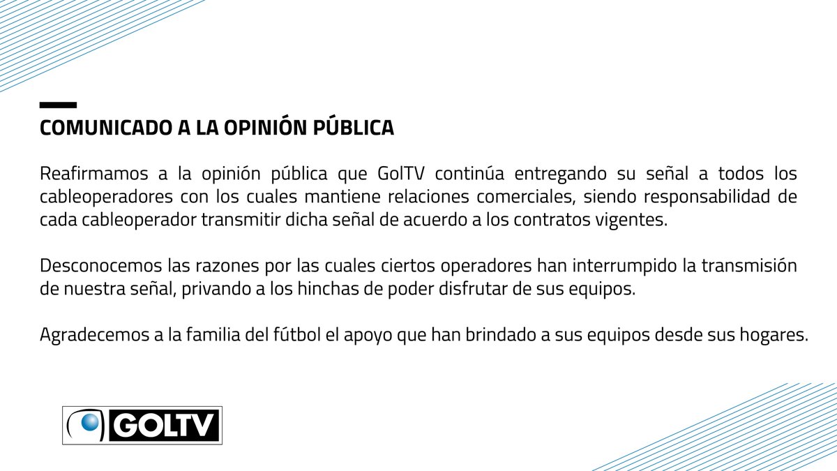 GOLTVEcu's tweet photo. https://t.co/7nO2Dcjlcq