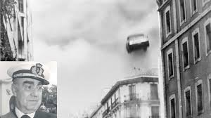 ETA detonated the explosives just as Carrero Blanco's car passed over, sending the Dodge 3700 Gt weighing almost 1800 kg flying up & over 5-story building, instantly killing the PM49/