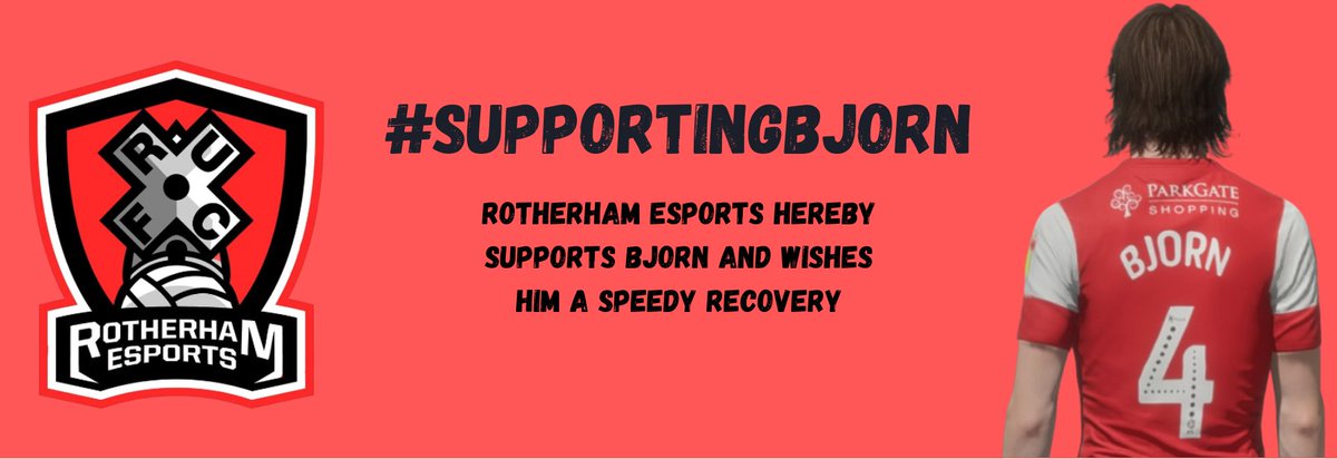 Thursday night every player participating in the <a href="/OfficialVPG/">Virtual Pro Gaming</a> for Rotherham United Esports will show their support to our player and friend Bjorn, who has recently been diagnosed with cancer!

Join us in changing your kit name to Bjorn with the number 4.

#SupportingBjorn