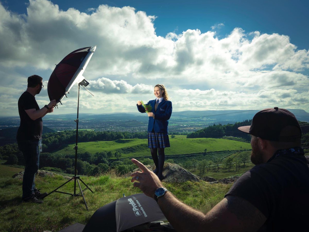 TweeDesigner's tweet photo. What better way to end an incredible shoot with @FairviewBofA up in the Scottish highlands! @intSchools this one is going to be AWESOME!! Thanks so much to the whole school team for a great two days!! https://t.co/mPFBcz0m4J