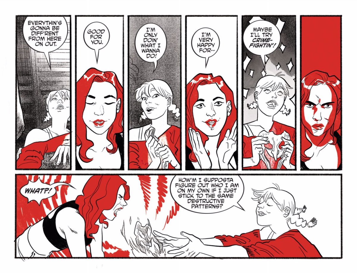 HARLEY QUINN: BLACK & WHITE & RED continues with this beautiful and delightful chapter from the mighty Erica Henderson. The co-creator of UNBEATABLE SQUIRREL GIRL, Erica is responsible for one of the best Marvel series *ever.* Was honored to edit her first DC work as a writer.